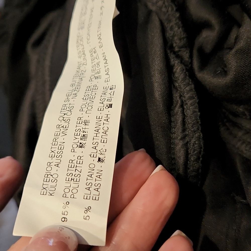 Zara Basic Black Long Sleeve Dress - Size Large - Picture 9 of 9